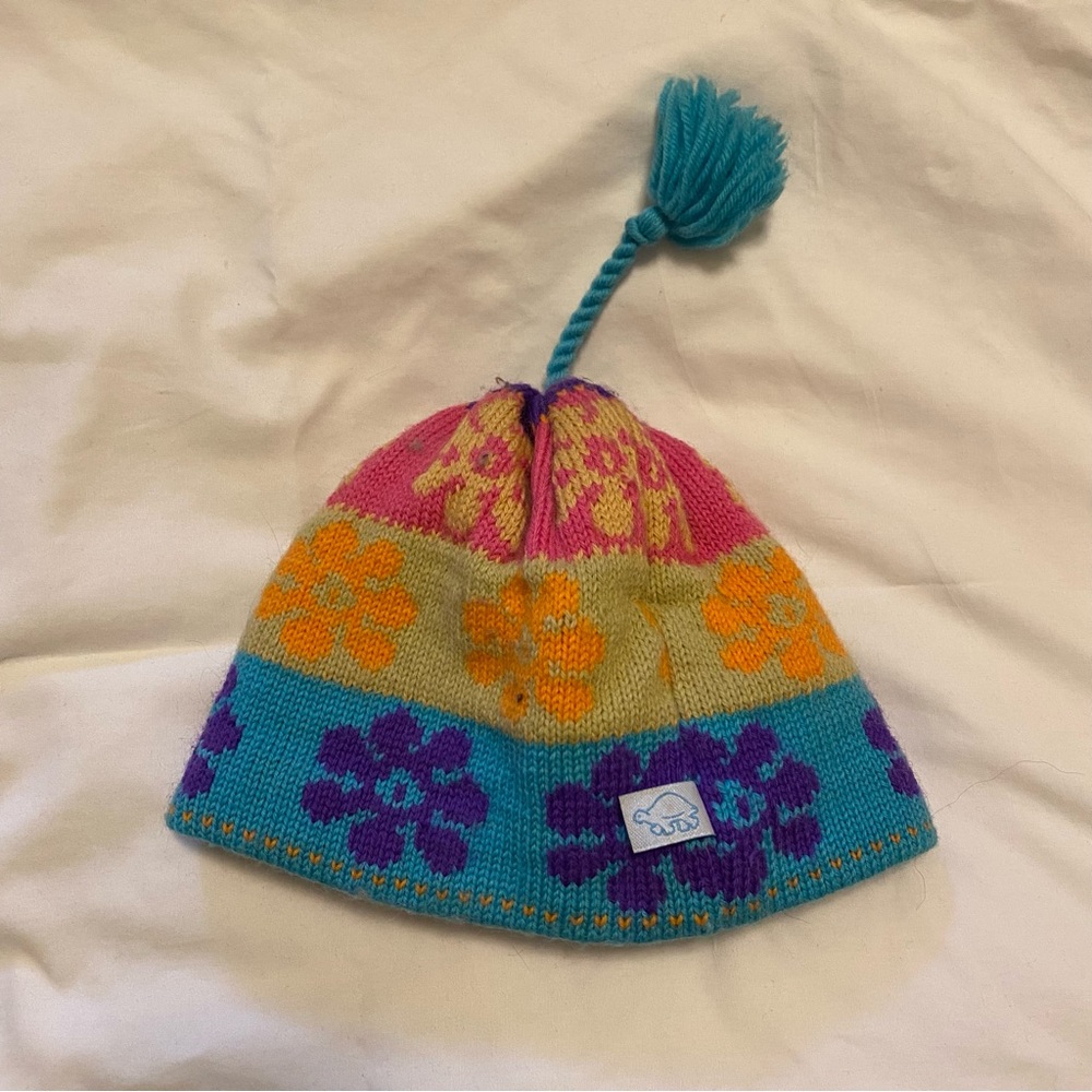 Colorful Floral Beanie - Picture 2 of 4